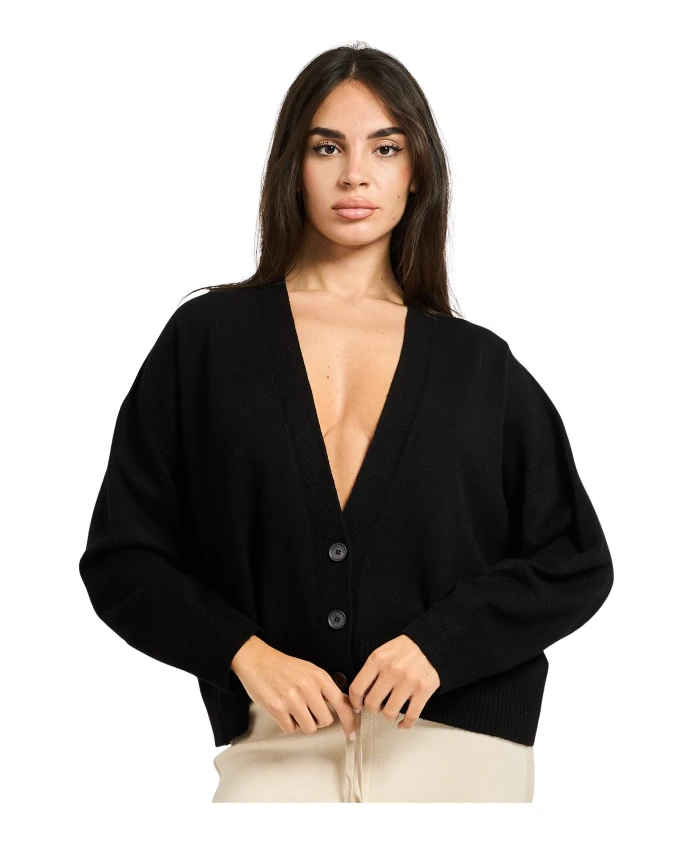 Кардиган с V-образным вырезом Manila Grace, черный
Кардиган с V-образным вырезом Manila Grace, черный