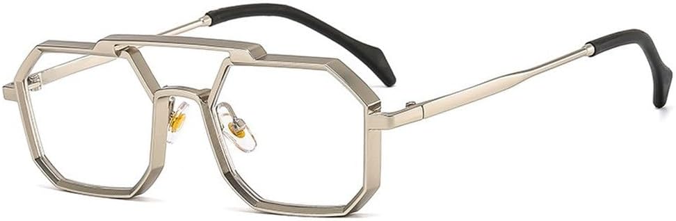 Ретро-металлические панк-солнцезащитные очки в форме многоугольника и квадрата для женщин, модные, с прозрачными линзами, защита от УФ-излучения UV400, мужские, красные и желтые SKFGNX, Silver Clear
Ретро-металлические панк-солнцезащитные очки в форме многоугольника и квадрата для женщин, модные, с прозрачными линзами, защита от УФ-излучения UV400, мужские, красные и желтые SKFGNX, Silver Clear