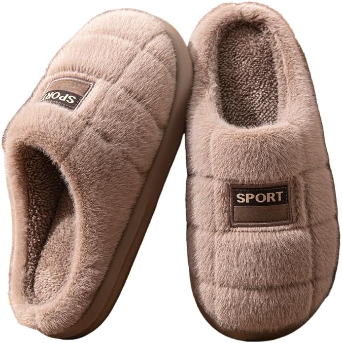 Мужские уютные домашние и тапочки Hhhchpm - нескользящие, мягкие, теплые и прочные с подошвой из TPR, коричневый
Мужские уютные домашние и тапочки Hhhchpm - нескользящие, мягкие, теплые и прочные с подошвой из TPR, коричневый