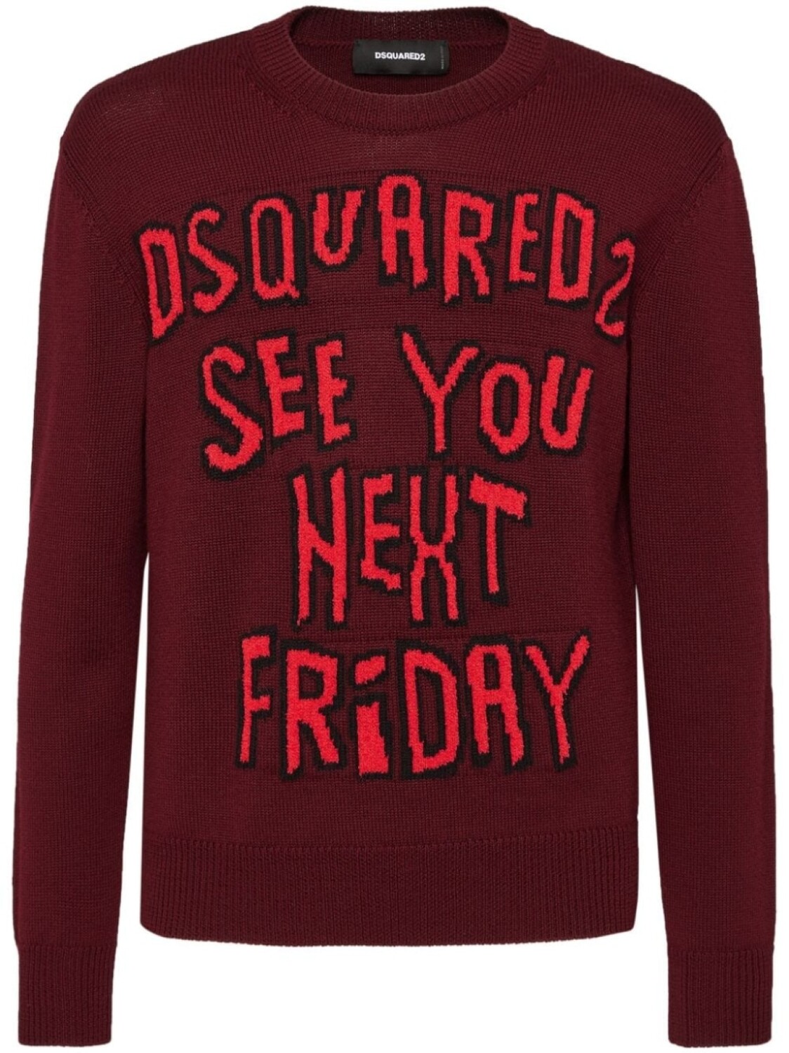 Dsquared2 шерстяной джемпер с логотипом, красный
Dsquared2 шерстяной джемпер с логотипом, красный