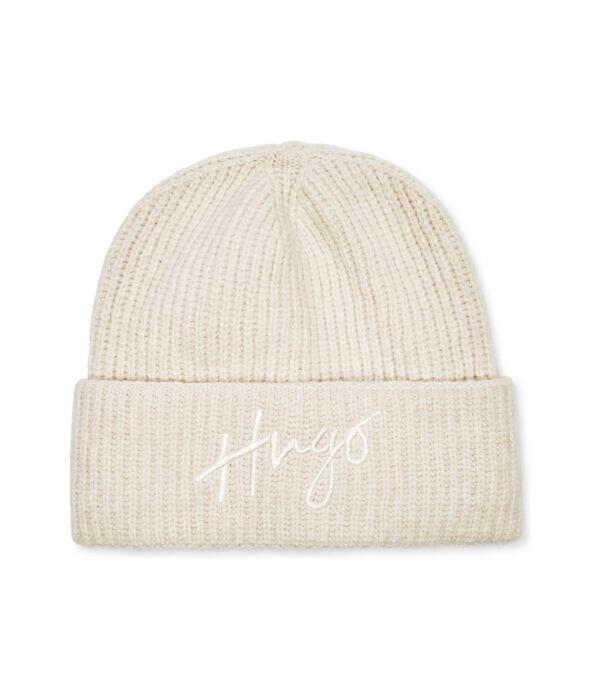 Шапка Hugo Socialy с добавлением шерсти и кашемира, белый 
Шапка Hugo Socialy с добавлением шерсти и кашемира, белый