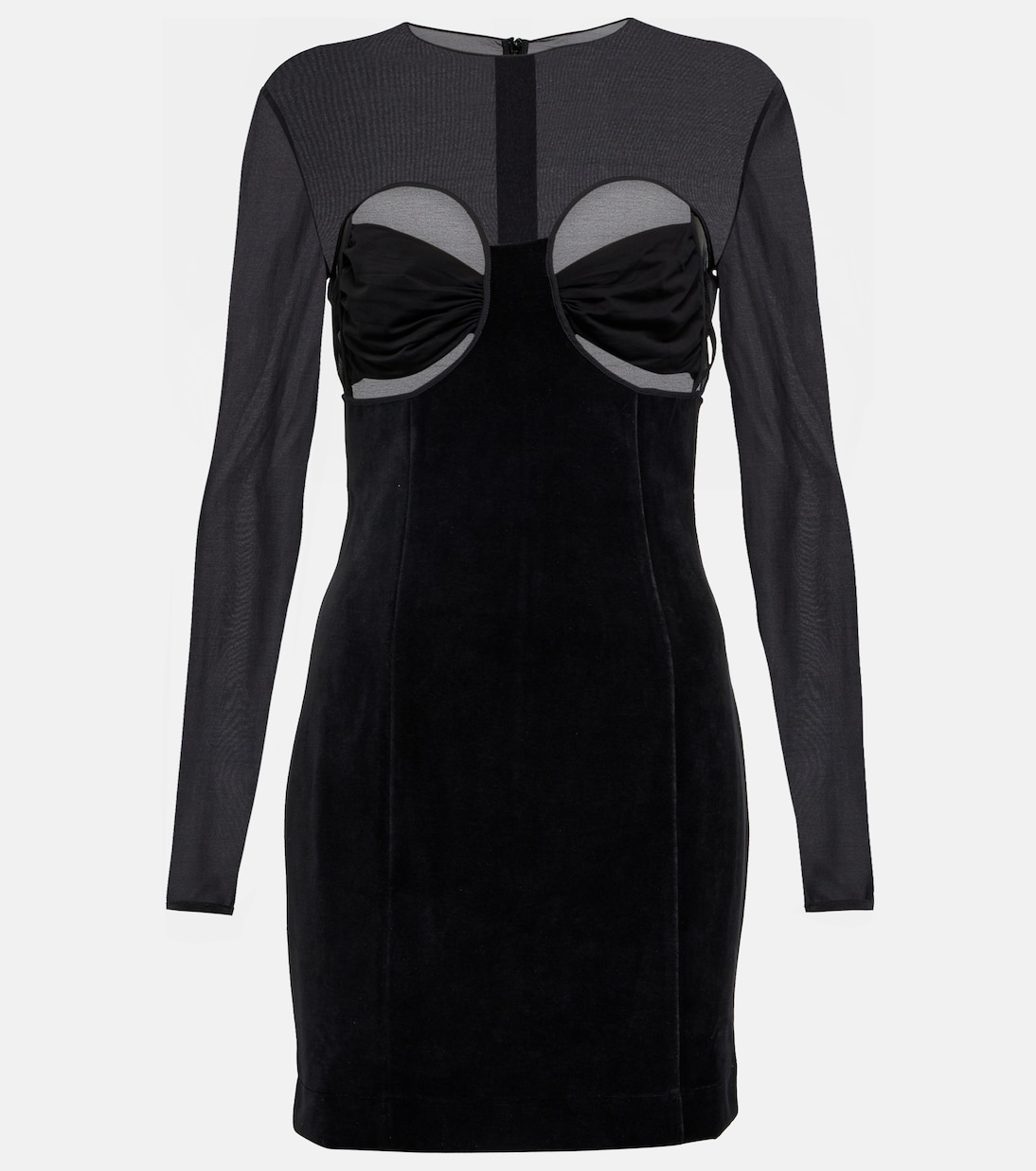 Бархатное мини-платье с вырезом Nensi Dojaka, черный
Бархатное мини-платье с вырезом Nensi Dojaka, черный