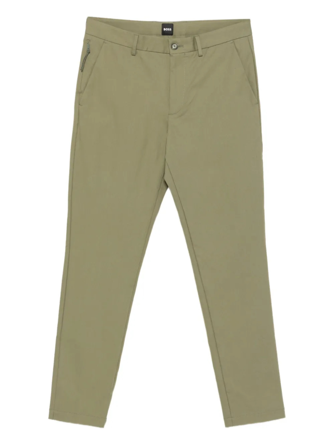 Узкие брюки BOSS с карманом на молнии, зеленый
Узкие брюки BOSS с карманом на молнии, зеленый