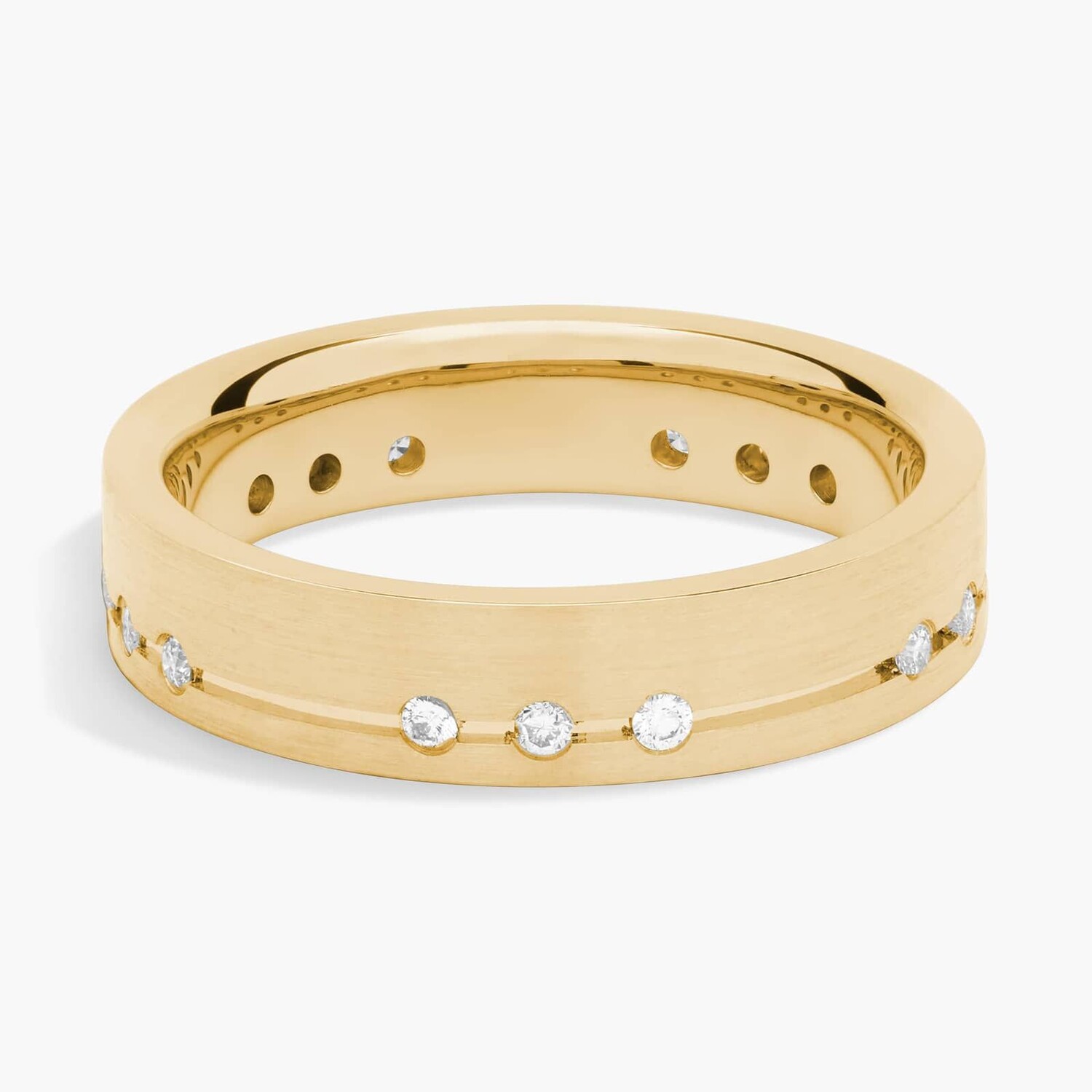 Обручальное кольцо с бриллиантовой отделкой из желтого золота 14 карат (5 мм, 2 1/5 карата) Blue Nile
Обручальное кольцо с бриллиантовой отделкой из желтого золота 14 карат (5 мм, 2 1/5 карата) Blue Nile