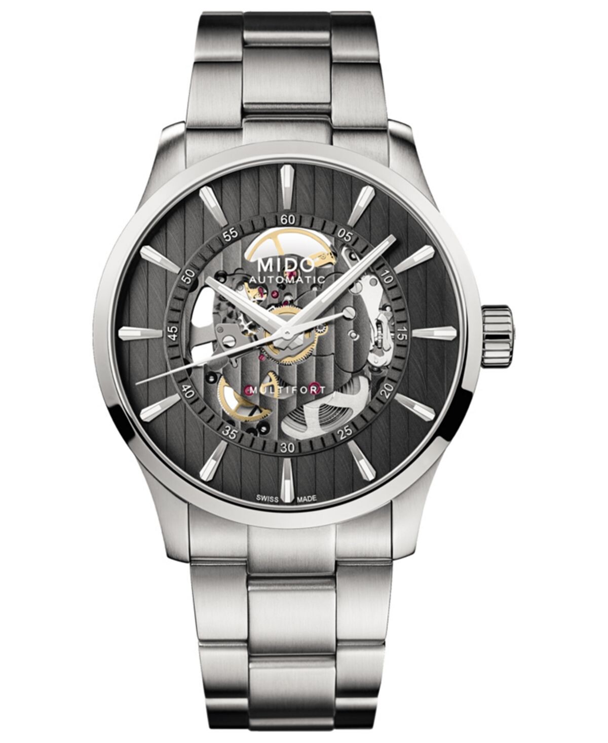 Мужские швейцарские автоматические часы Multifort Skeleton Vertigo с браслетом из нержавеющей стали, 42 мм Mido
Мужские швейцарские автоматические часы Multifort Skeleton Vertigo с браслетом из нержавеющей стали, 42 мм Mido