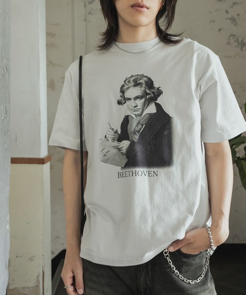 Футболка винтажная с принтом (Бетховен) SENSE OF PLACE by URBAN RESEARCH, светло-серый
Футболка винтажная с принтом (Бетховен) SENSE OF PLACE by URBAN RESEARCH, светло-серый