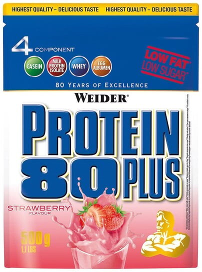 Weider - Protein 80 Plus, шоколад, порошок, 500 г Inna marka
Weider - Protein 80 Plus, шоколад, порошок, 500 г Inna marka
