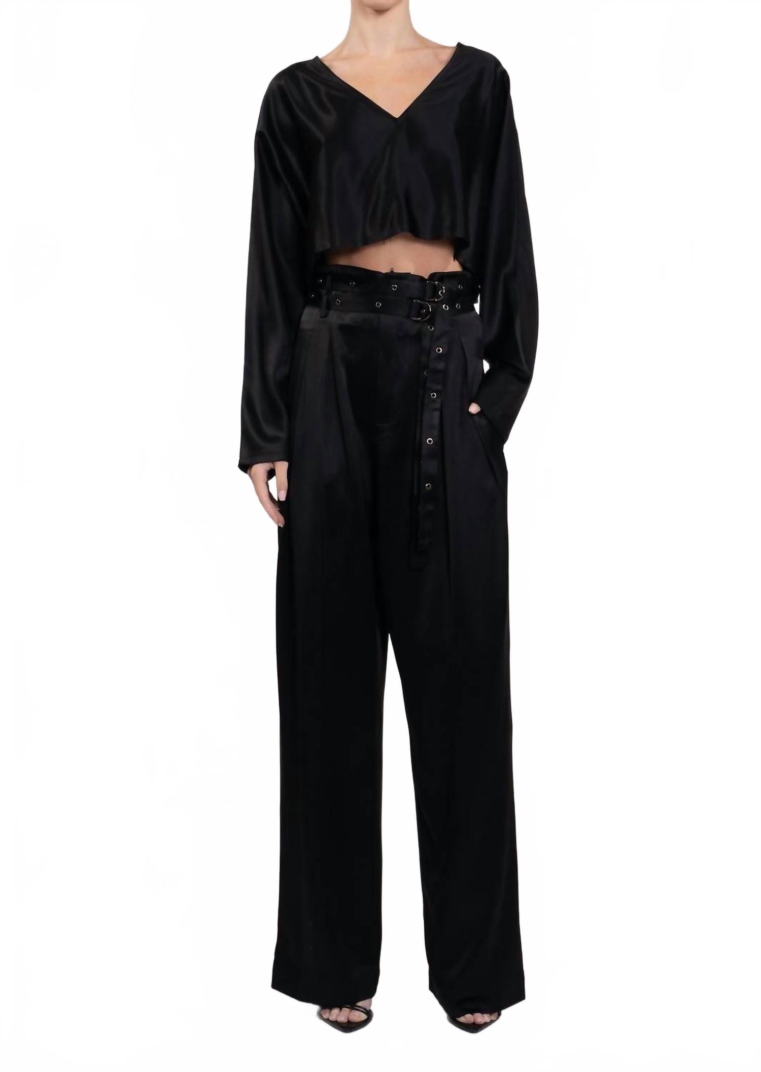 Веро Блузка с длинным рукавом в черном цвете NONCHALANTLABEL
Веро Блузка с длинным рукавом в черном цвете NONCHALANTLABEL