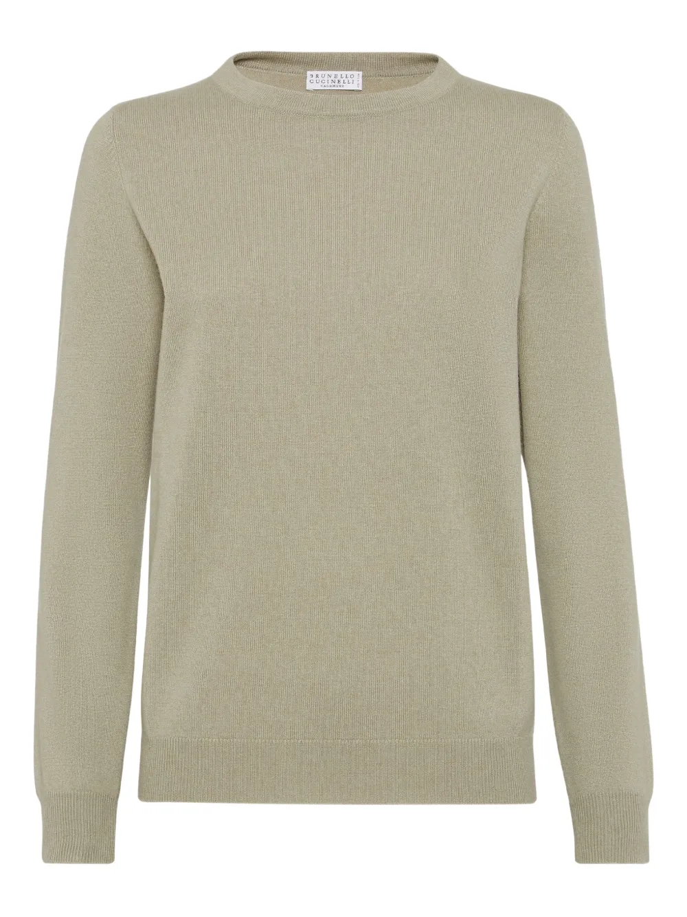 Кашемировый свитер с круглым вырезом Brunello Cucinelli, зеленый
Кашемировый свитер с круглым вырезом Brunello Cucinelli, зеленый