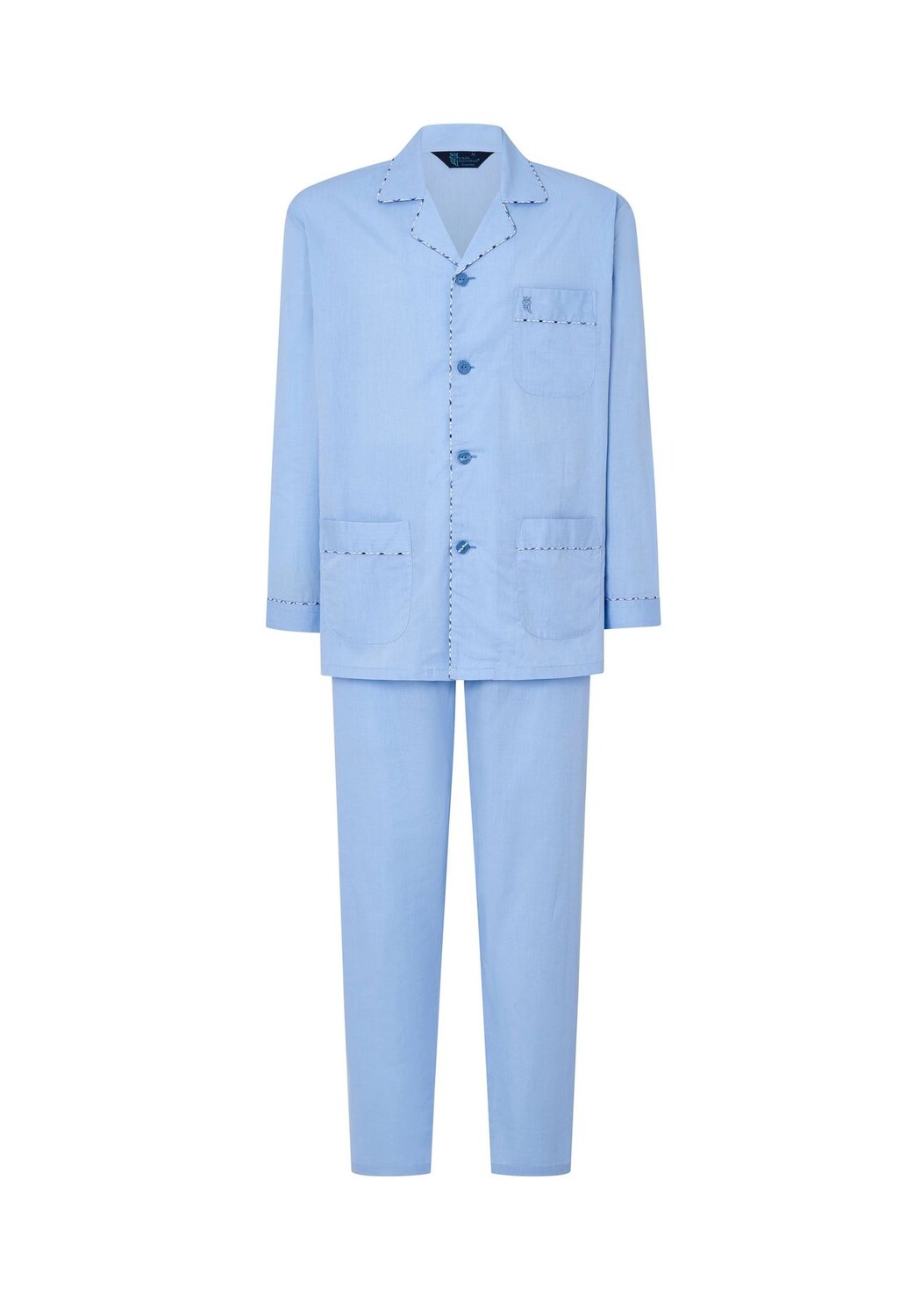 Мужские пижамы с длинным воротником с лацканами Fil_à_Fil синие El Búho NOCTURNO, синий
Мужские пижамы с длинным воротником с лацканами Fil_à_Fil синие El Búho NOCTURNO, синий