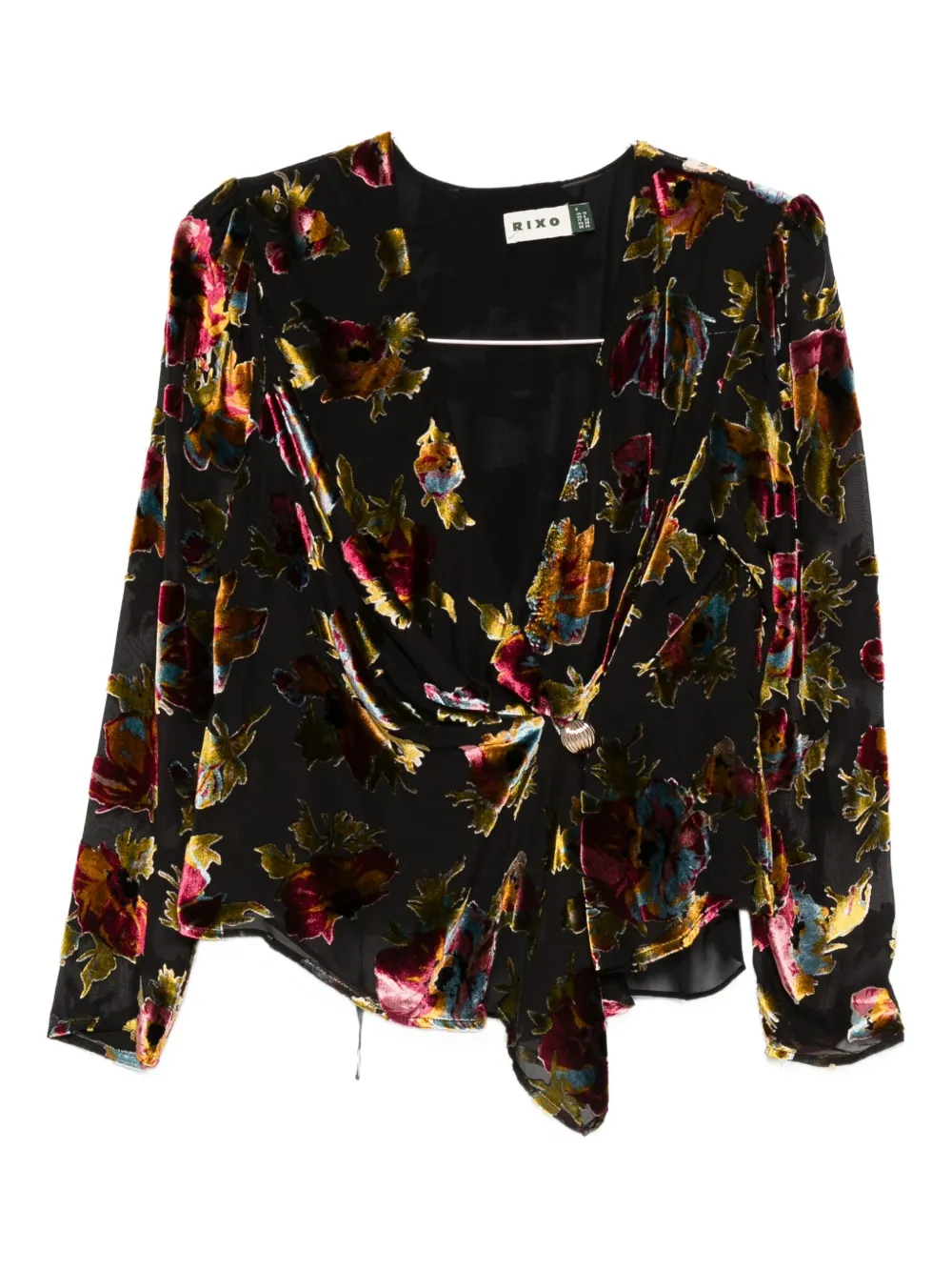 Топ Everlyn с цветочным принтом Rixo, черный
Топ Everlyn с цветочным принтом Rixo, черный