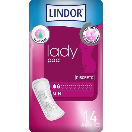 Прокладки от недержания мочи Lindor Lady Pad Mini 2 капли Hartmann 
Прокладки от недержания мочи Lindor Lady Pad Mini 2 капли Hartmann