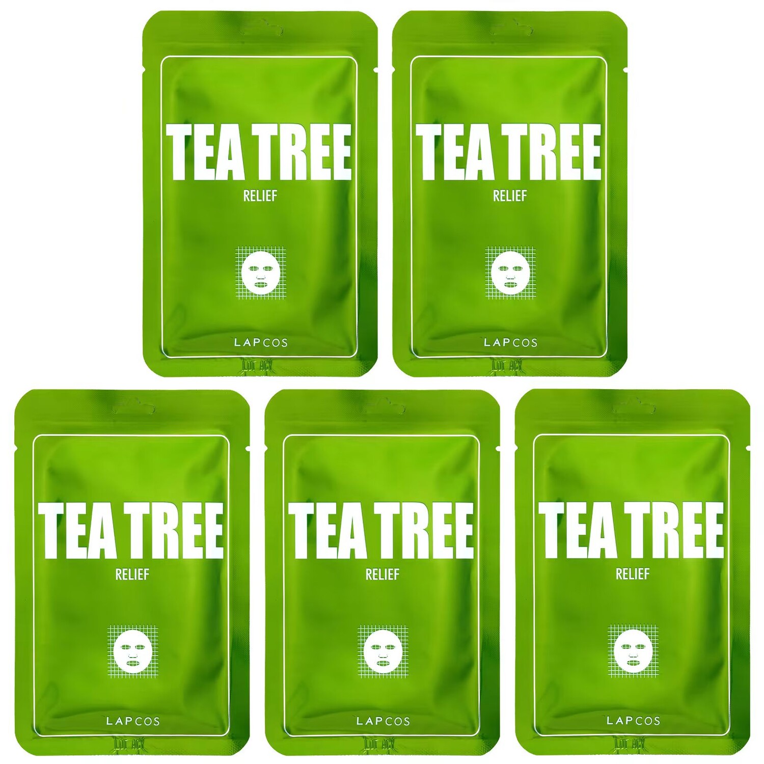 Набор тканевых масок Tea Tree Relief Beauty, 5 штук, 0,84 жидких унции (25 мл) каждая Lapcos
Набор тканевых масок Tea Tree Relief Beauty, 5 штук, 0,84 жидких унции (25 мл) каждая Lapcos