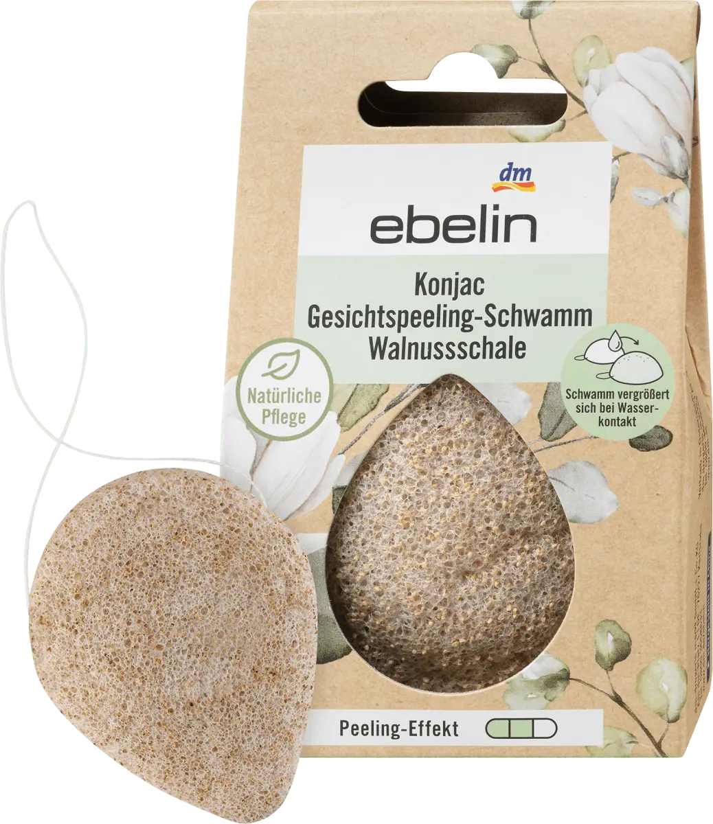Спонж для пилинга для лица Konjac со скорлупой грецкого ореха 1 шт. ebelin, Коричневый, Спонж для пилинга для лица Konjac со скорлупой грецкого ореха 1 шт. ebelin
Спонж для пилинга для лица Konjac со скорлупой грецкого ореха 1 шт. ebelin, Коричневый, Спонж для пилинга для лица Konjac со скорлупой грецкого ореха 1 шт. ebelin