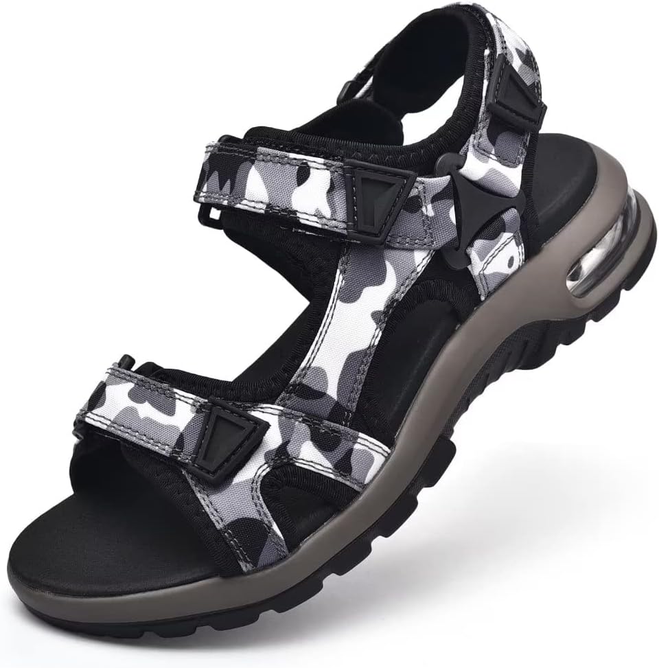 Мужские спортивные сандалии visionreast с открытым носком для походов и улицы, противоскользящие, с воздушной подушкой, для спорта, повседневные, пляжные сандалии, белый/черный
Мужские спортивные сандалии visionreast с открытым носком для походов и улицы, противоскользящие, с воздушной подушкой, для спорта, повседневные, пляжные сандалии, белый/черный