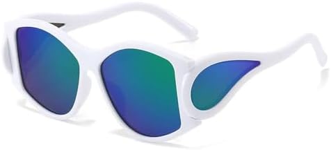 Панк-солнцезащитные очки для мужчин, большие солнцезащитные очки «кошачий глаз» для женщин, солнцезащитные очки в стиле стимпанк, модные очки неправильной формы MTZJH, C7whiteblue
Панк-солнцезащитные очки для мужчин, большие солнцезащитные очки «кошачий глаз» для женщин, солнцезащитные очки в стиле стимпанк, модные очки неправильной формы MTZJH, C7whiteblue