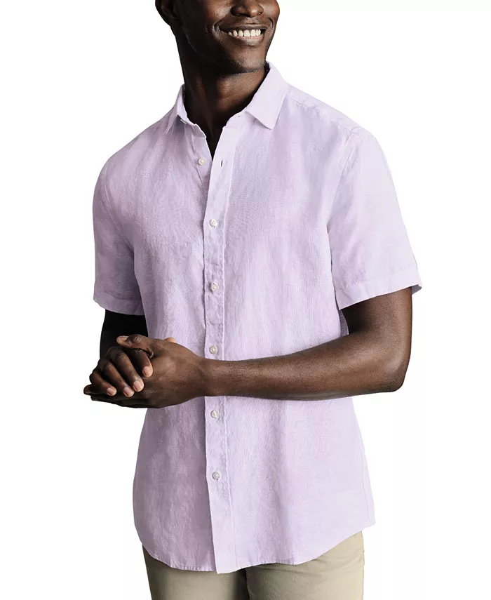 Мужская льняная рубашка на пуговицах Slim-Fit Charles Tyrwhitt, фиолетовый
Мужская льняная рубашка на пуговицах Slim-Fit Charles Tyrwhitt, фиолетовый