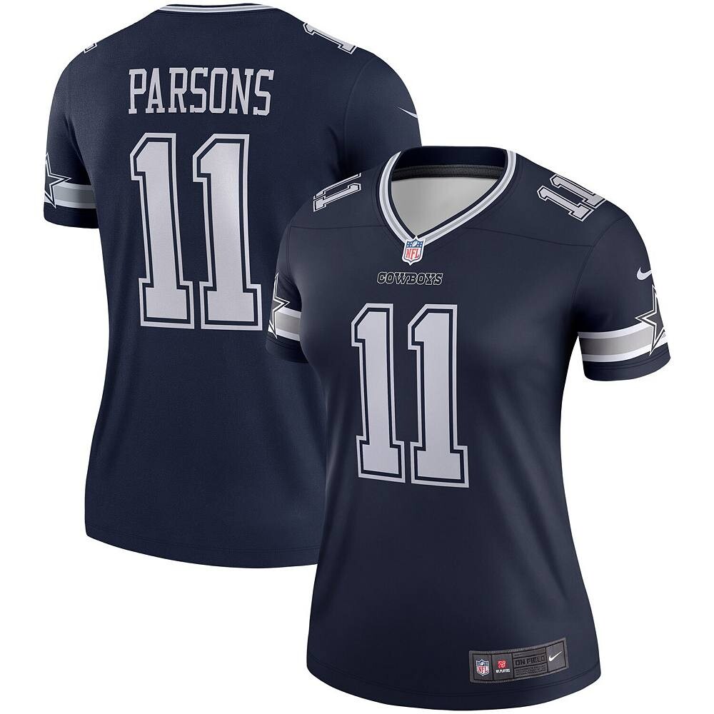 Женская темно-синяя майка Nike Micah Parsons Dallas Cowboys Legend, цвет Cow Navy
Женская темно-синяя майка Nike Micah Parsons Dallas Cowboys Legend, цвет Cow Navy