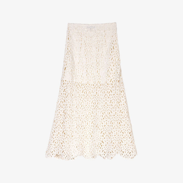 Юбка Maje с вышивкой в виде кругов, белый
Юбка Maje с вышивкой в виде кругов, белый