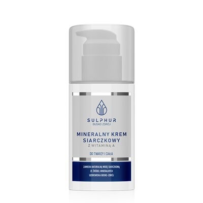 Sulphur, Минеральный серный крем с витамином А, 50 г
Sulphur, Минеральный серный крем с витамином А, 50 г