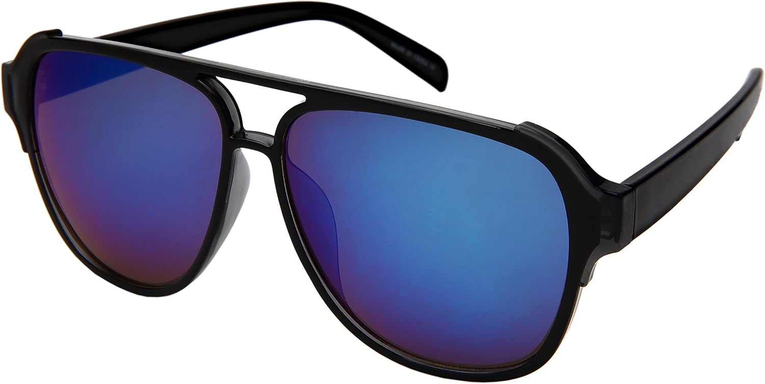Солнцезащитные очки Edge I-Wear Fashion Aviator Brow Bar Plastic Sunglasses w/Mirrored Lens 541086TT-REV (прозрачная серая оправа/сине-белые зеркальные линзы, размер 58) EDGEIWEAR
Солнцезащитные очки Edge I-Wear Fashion Aviator Brow Bar Plastic Sunglasses w/Mirrored Lens 541086TT-REV (прозрачная серая оправа/сине-белые зеркальные линзы, размер 58) EDGEIWEAR