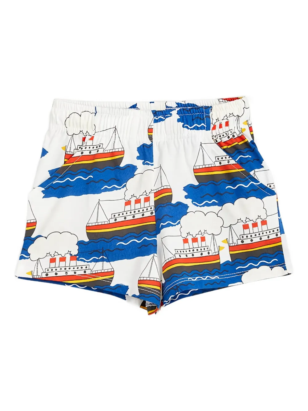 Шорты с принтом кораблей и эластичным поясом Mini Rodini, белый
Шорты с принтом кораблей и эластичным поясом Mini Rodini, белый