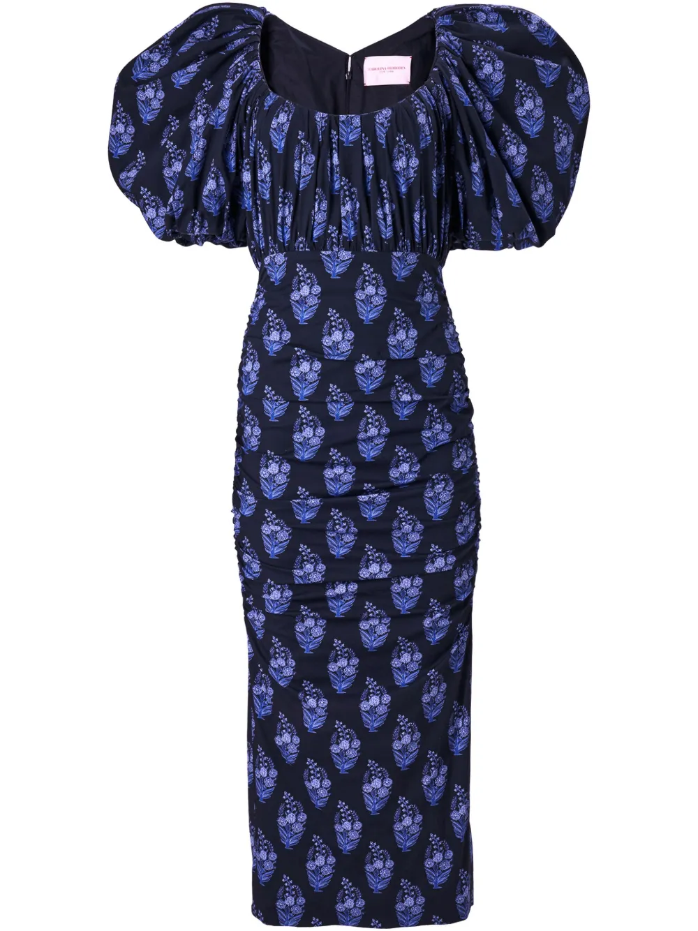 Платье с объемными рукавами и цветочным принтом Carolina Herrera, синий
Платье с объемными рукавами и цветочным принтом Carolina Herrera, синий