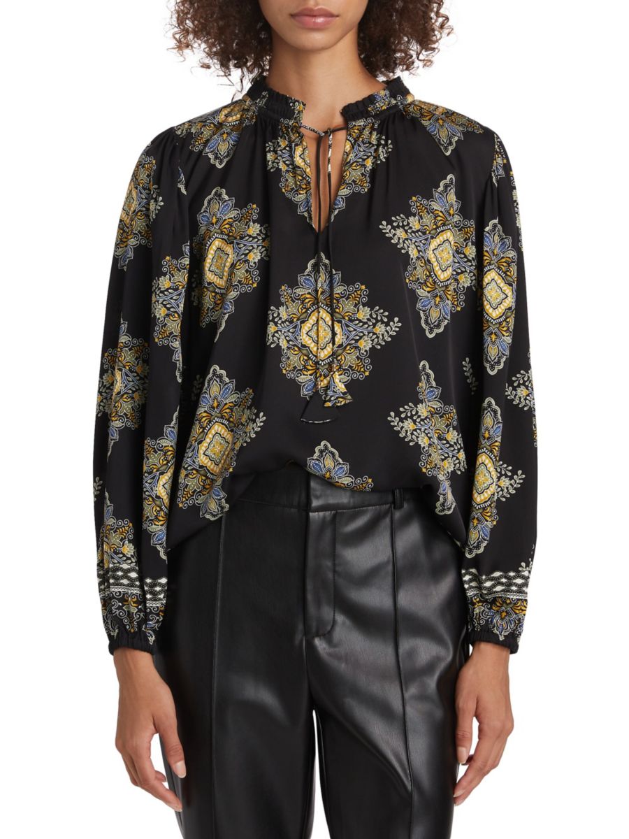 Рубашка Tani Printed из смесового шелка с длинными рукавами Elie Tahari, цвет Marsielle Print
Рубашка Tani Printed из смесового шелка с длинными рукавами Elie Tahari, цвет Marsielle Print