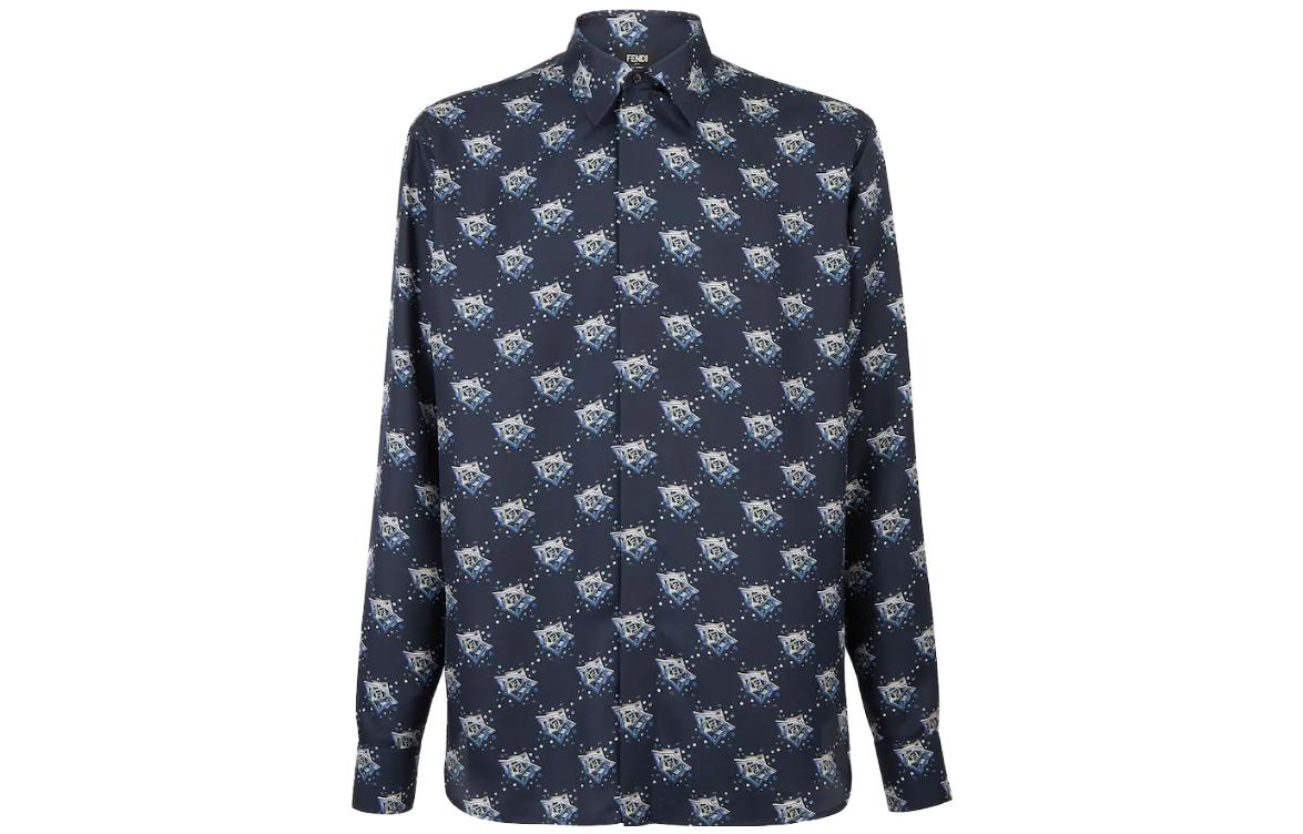 FENDI Мужская синяя рубашка
FENDI Мужская синяя рубашка