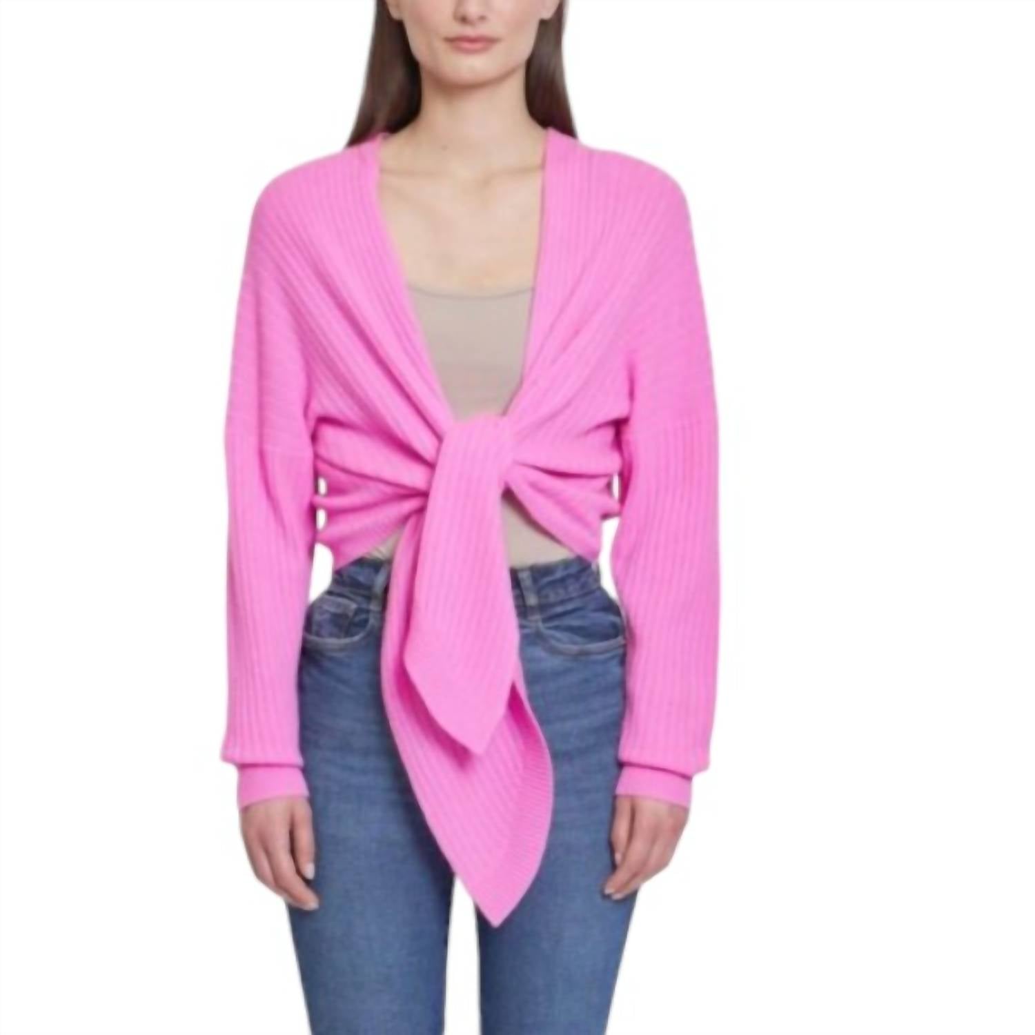 Кардиган с завязками спереди и рубчиком цвета малины Autumn Cashmere, цвет raspberry
Кардиган с завязками спереди и рубчиком цвета малины Autumn Cashmere, цвет raspberry