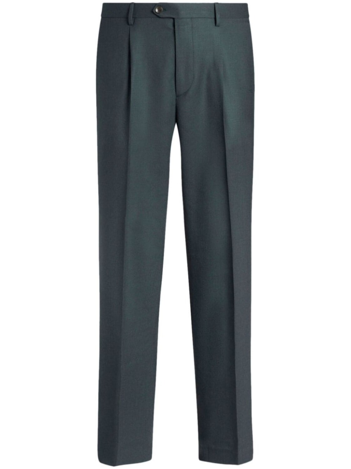 ETRO шерстяные брюки строгого кроя, зеленый 
ETRO шерстяные брюки строгого кроя, зеленый