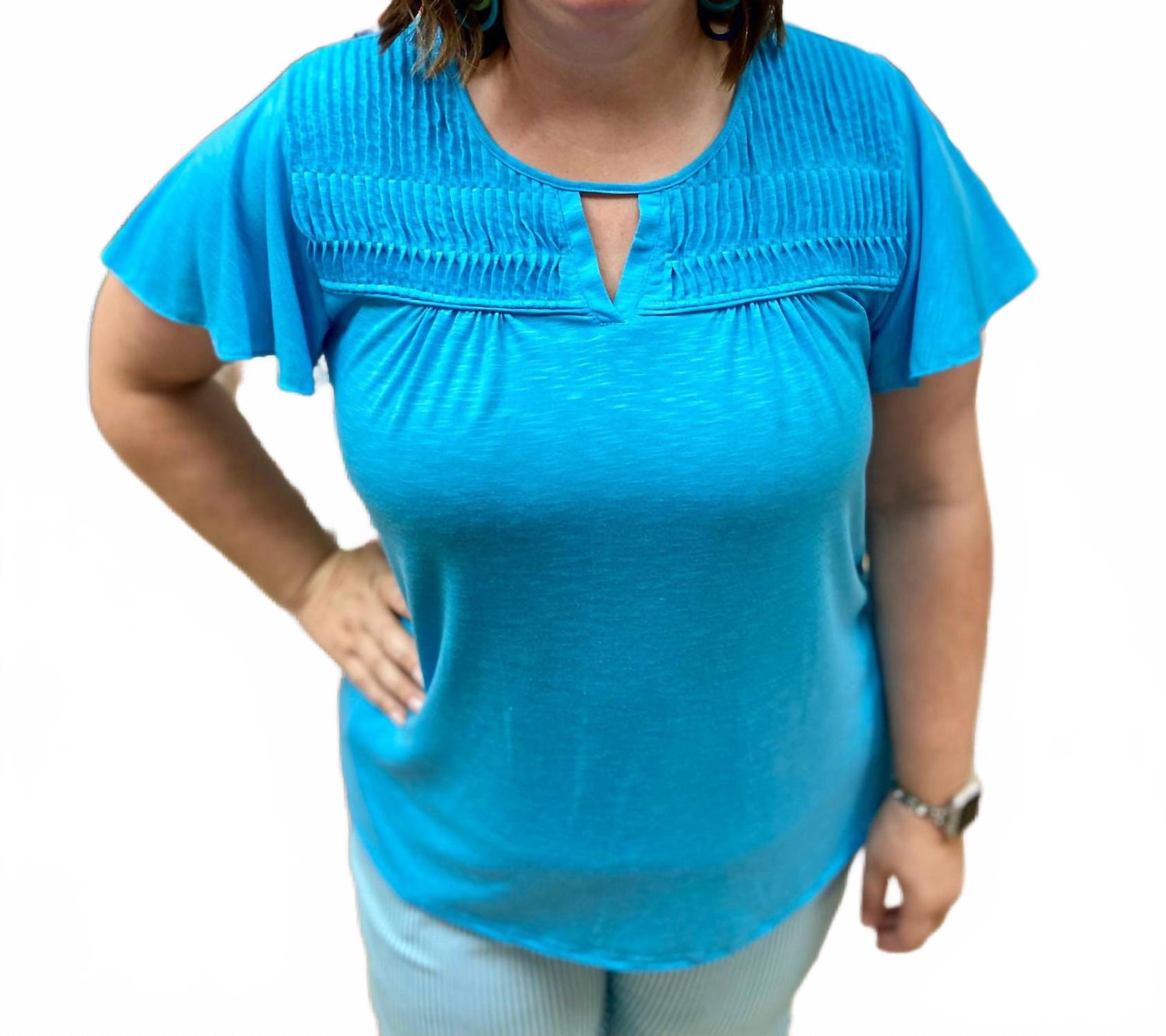 Топ с коротким рукавом и круглым вырезом в цвете "Семь морей" Southern Lady, Seven Seas
Топ с коротким рукавом и круглым вырезом в цвете "Семь морей" Southern Lady, Seven Seas