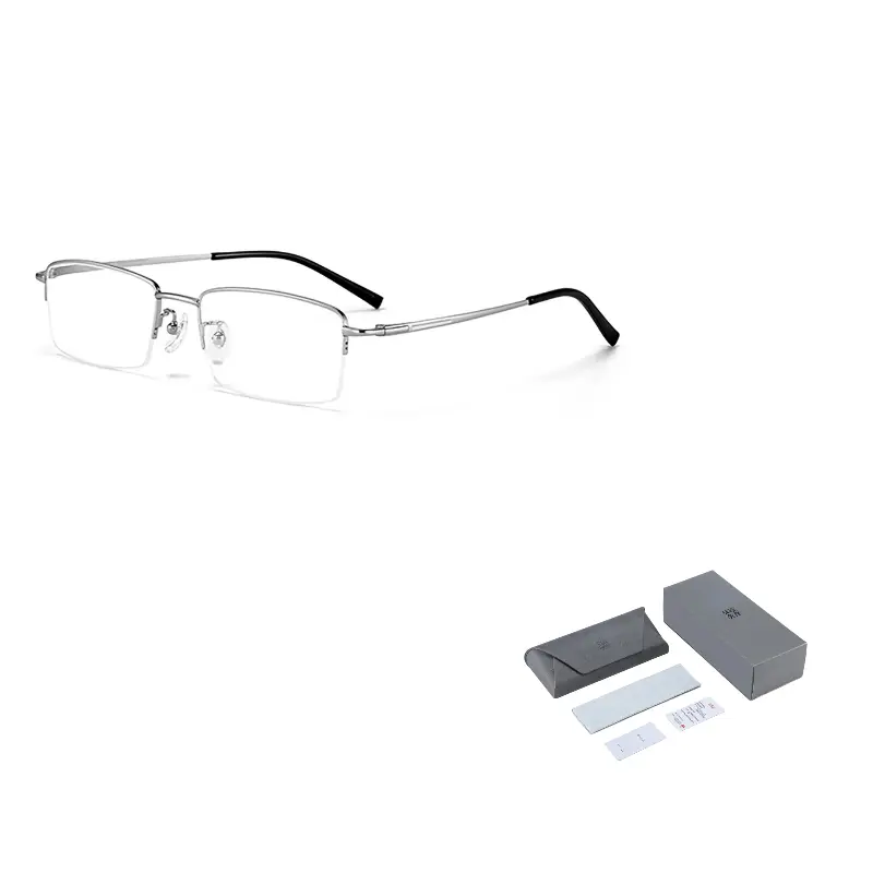 Wood Premium Титановая оправа унисекс в стиле бровей, Silver
Wood Premium Титановая оправа унисекс в стиле бровей, Silver