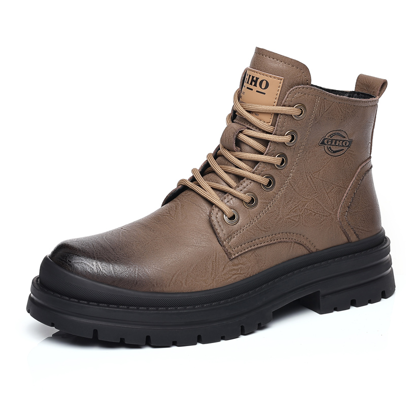 GIHO Мужские ботинки Martin черные с камуфляжной подкладкой, цвет Khaki Fleece-Lined
GIHO Мужские ботинки Martin черные с камуфляжной подкладкой, цвет Khaki Fleece-Lined