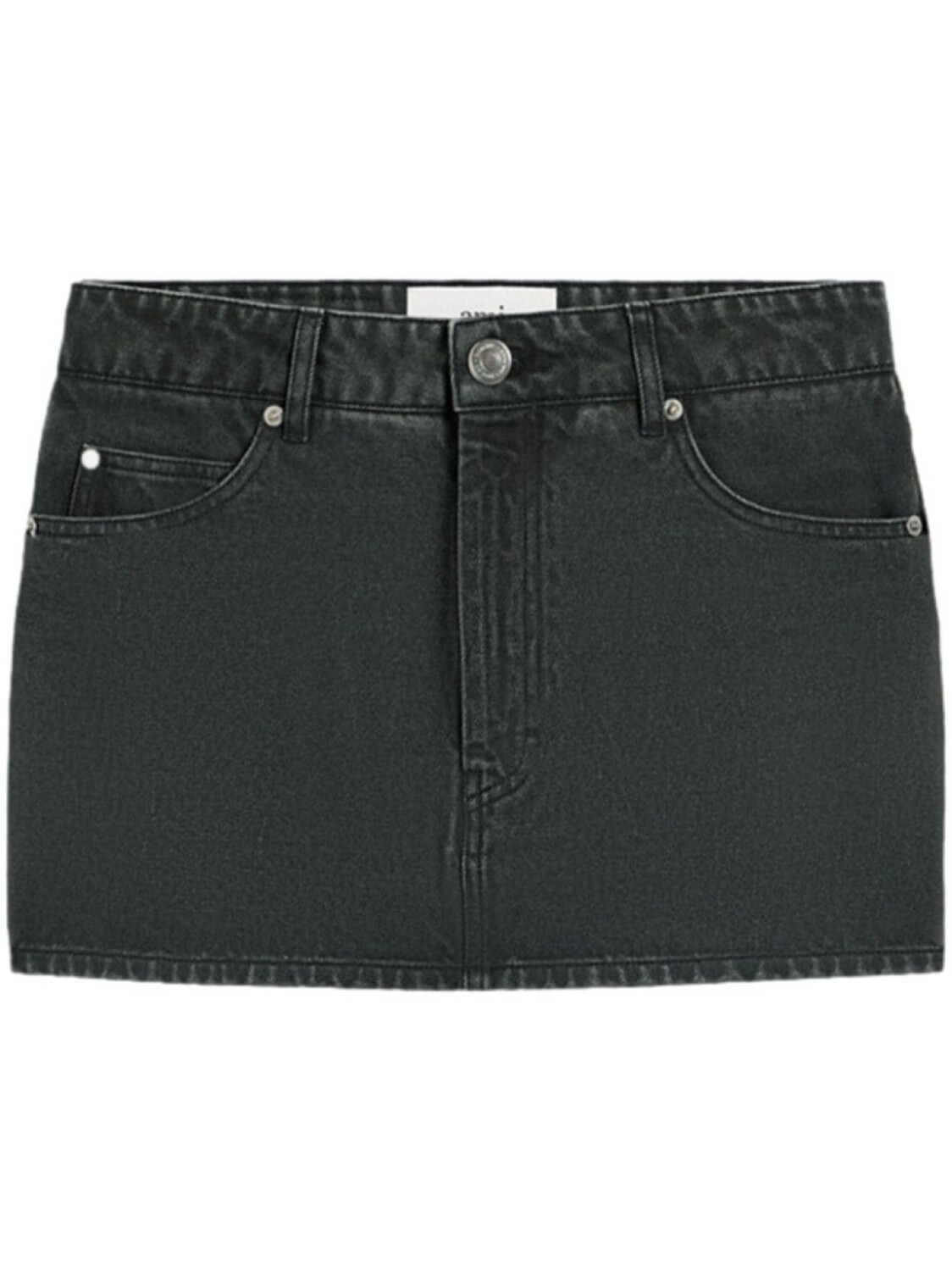 AMI Paris юбка с нашивкой-логотипом, черный 
AMI Paris юбка с нашивкой-логотипом, черный