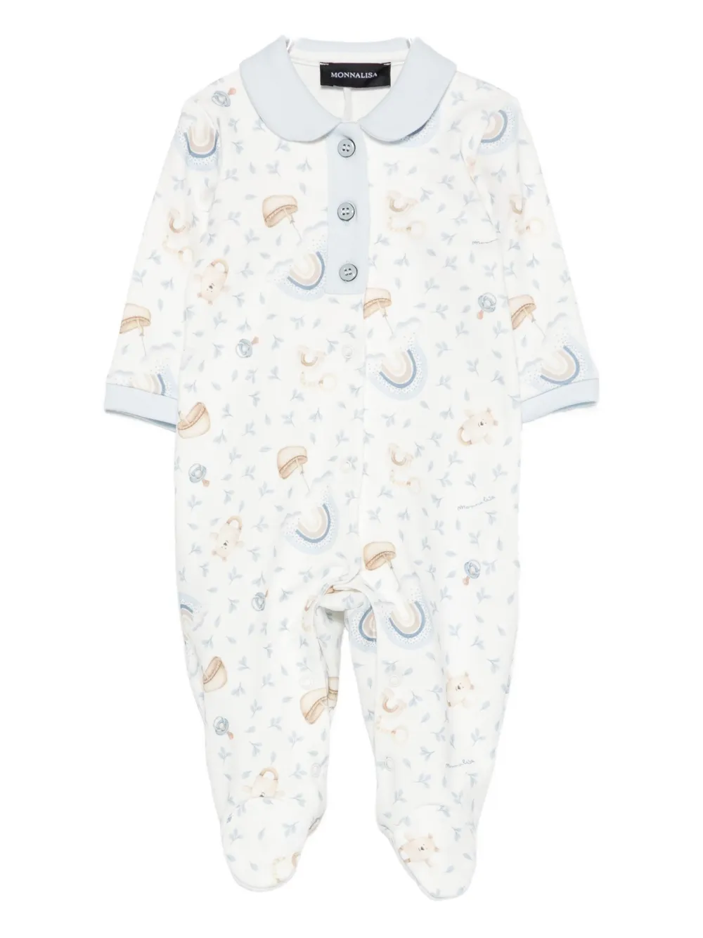 Пижама с принтом в виде воротника Питера Пэна Monnalisa, белый
Пижама с принтом в виде воротника Питера Пэна Monnalisa, белый