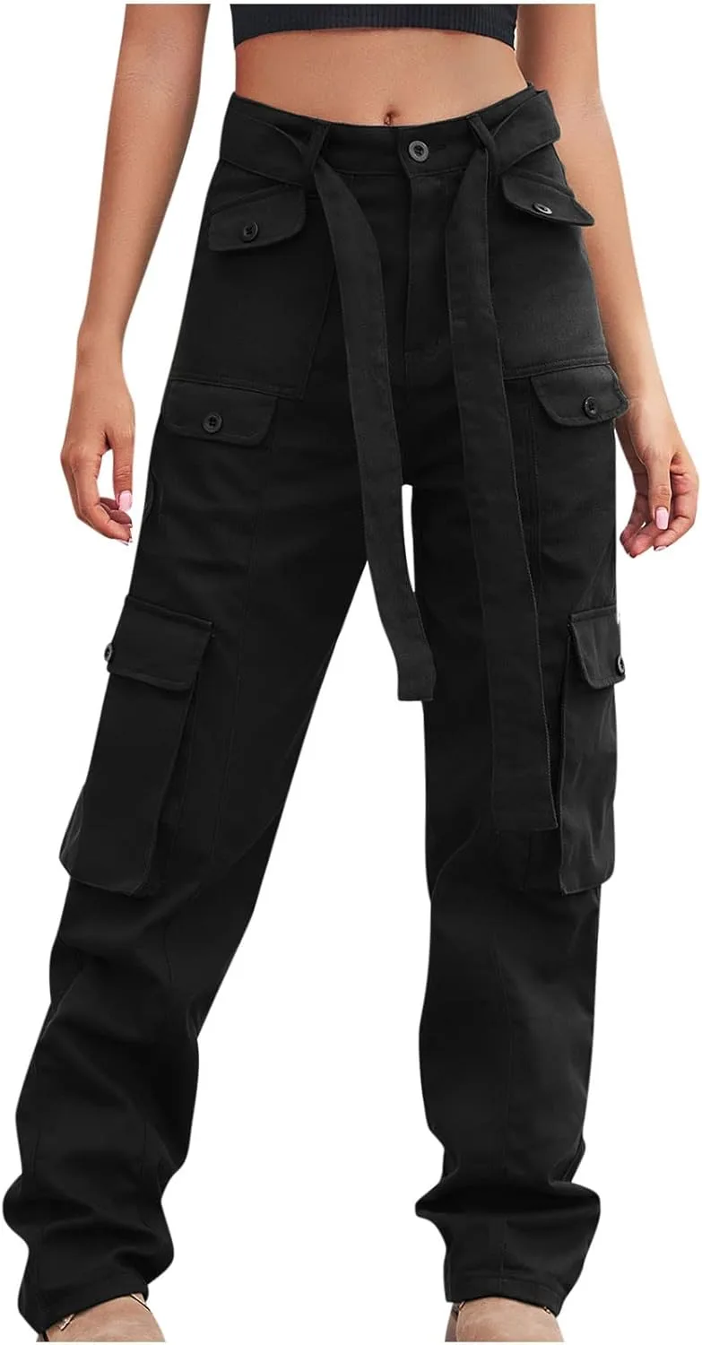 Женские джинсы-карго с широкими штанинами и высокой посадкой
Женские джинсы-карго с широкими штанинами и высокой посадкой