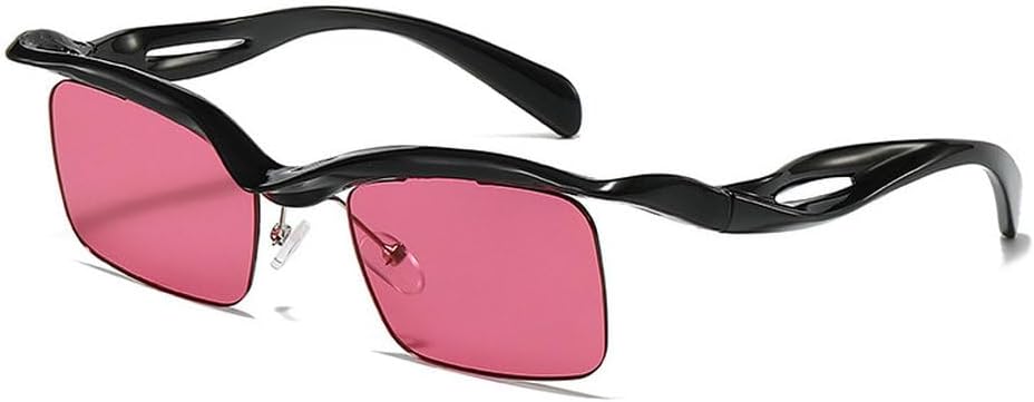 Модные уникальные солнцезащитные очки без оправы для женщин в стиле ретро, женские очки с прозрачными линзами цвета океана, защита от УФ-излучения UV400, мужские очки в стиле панк TKKTLLT, Black-purplered
Модные уникальные солнцезащитные очки без оправы для женщин в стиле ретро, женские очки с прозрачными линзами цвета океана, защита от УФ-излучения UV400, мужские очки в стиле панк TKKTLLT, Black-purplered