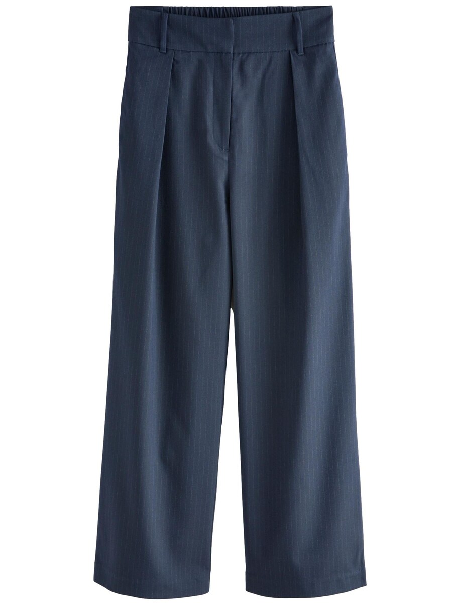 Широкие брюки со складкой спереди Next, темно-синий
Широкие брюки со складкой спереди Next, темно-синий