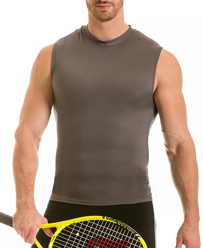 Мужская футболка-поло без рукавов с высоким воротом Activewear Hi-Neck Sleeveless Crewneck Instaslim, серебряный
Мужская футболка-поло без рукавов с высоким воротом Activewear Hi-Neck Sleeveless Crewneck Instaslim, серебряный