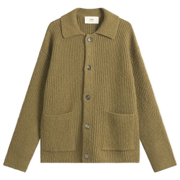 Кардиган из толстой шерсти, валяный, ребристой вязки Ami Paris, бронзовый
Кардиган из толстой шерсти, валяный, ребристой вязки Ami Paris, бронзовый