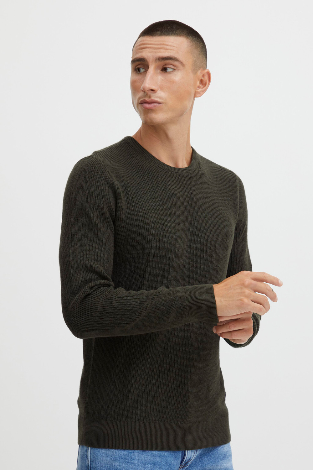 Пуловер BLEND Rundhals Strick Basic Langarm Sweater, хаки
Пуловер BLEND Rundhals Strick Basic Langarm Sweater, хаки