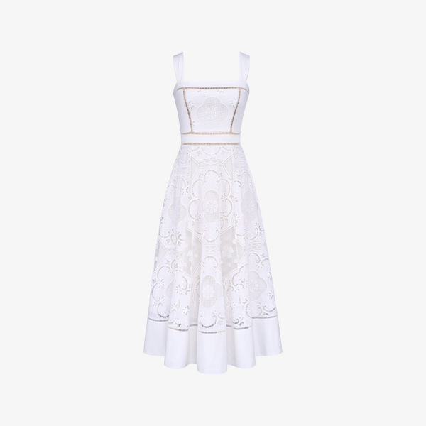 Платье миди House Of Cb Ava из стрейч-хлопка с вышивкой ришелье, белый
Платье миди House Of Cb Ava из стрейч-хлопка с вышивкой ришелье, белый