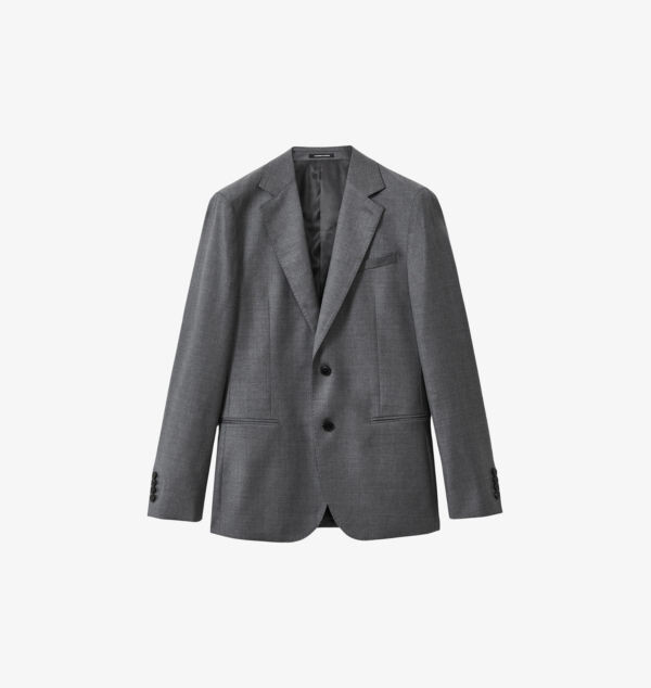 Однобортный шерстяной пиджак с заостренными лацканами Reiss, серый
Однобортный шерстяной пиджак с заостренными лацканами Reiss, серый