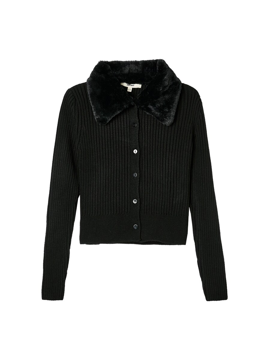 Вязаный кардиган Koton, черный
Вязаный кардиган Koton, черный