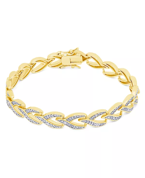 Браслет с V-образным звеном и бриллиантовым акцентом, посеребренный или позолоченный Macy'S, gold
Браслет с V-образным звеном и бриллиантовым акцентом, посеребренный или позолоченный Macy'S, gold