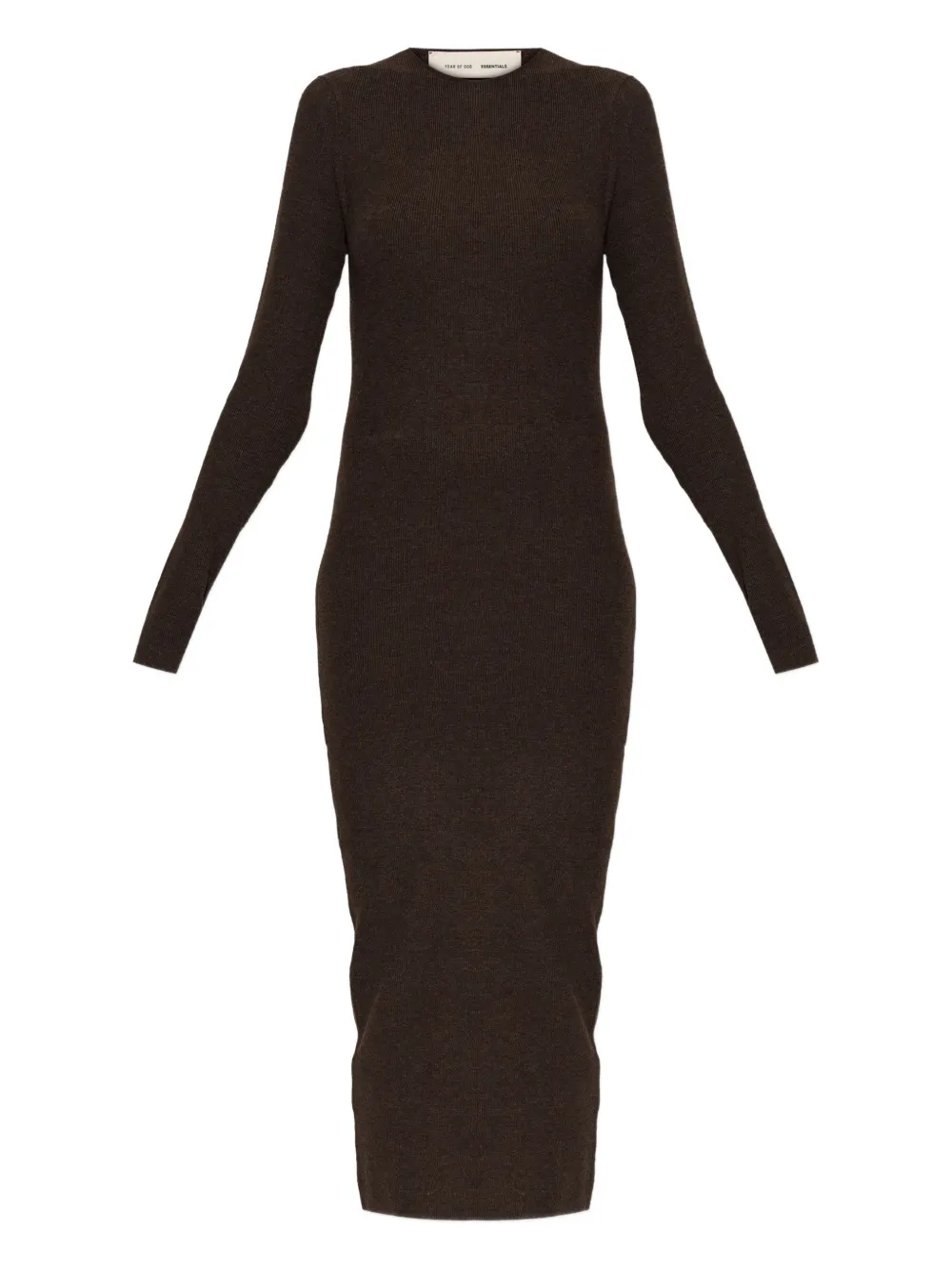 Платье в рубчик с длинными рукавами Fear Of God Essentials, коричневый
Платье в рубчик с длинными рукавами Fear Of God Essentials, коричневый