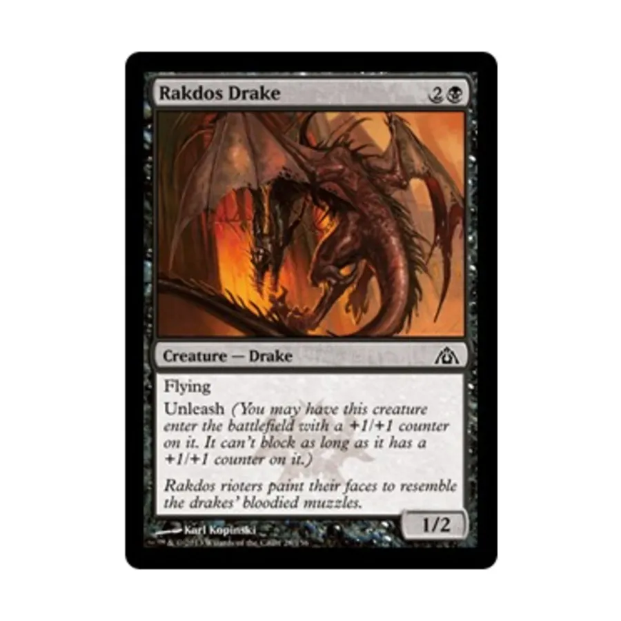 CCG Ракдос Дрейк (C) (Рольга), MTG - Dragon's Maze
CCG Ракдос Дрейк (C) (Рольга), MTG - Dragon's Maze