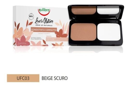 Корректирующая компактная тональная основа 03 Dark Beige, 10 г Equilibra, Love's Nature
Корректирующая компактная тональная основа 03 Dark Beige, 10 г Equilibra, Love's Nature