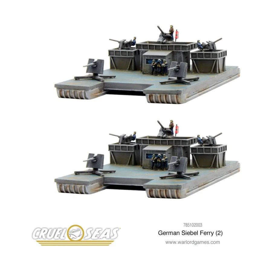 Немецкий паром Зибель, Cruel Seas (1/300)
Немецкий паром Зибель, Cruel Seas (1/300)